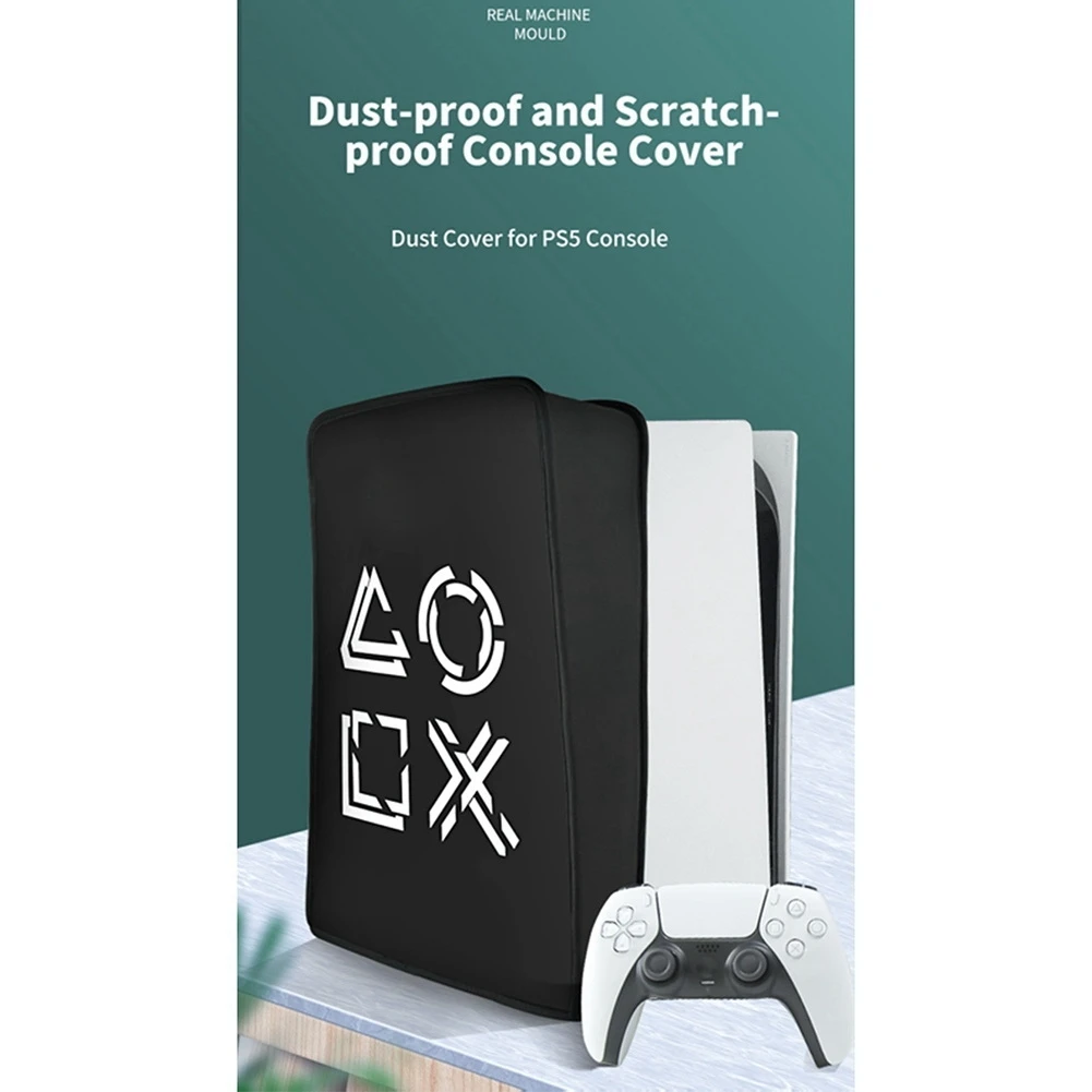 כיסוי אבק על PS5 מסוף, אוניברסלי מקרה מגן אבק שרוול עבור פלייסטיישן 5 מהדורה דיגיטלית & המהדורה הרגילה