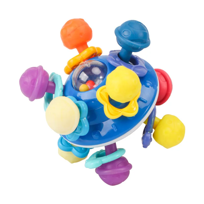 צעצועים לתינוקות 0 12 חודשים חושי רעשן Teether הכדור אחיזה פעילות סיליקון בקיעת שיניים צעצועים לתינוקות פיתוח צעצועים 1 שנה