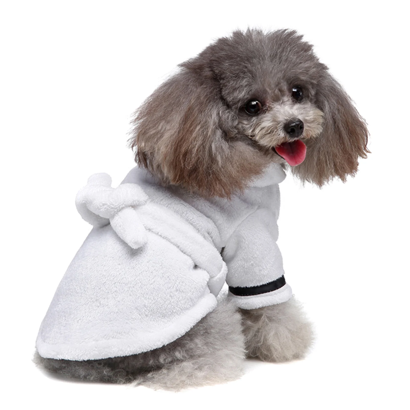 חיית המחמד מעטה רחצה מעובה רך במיוחד לביש כלב בגדים עבור כלבים קטנים ילד ילדה