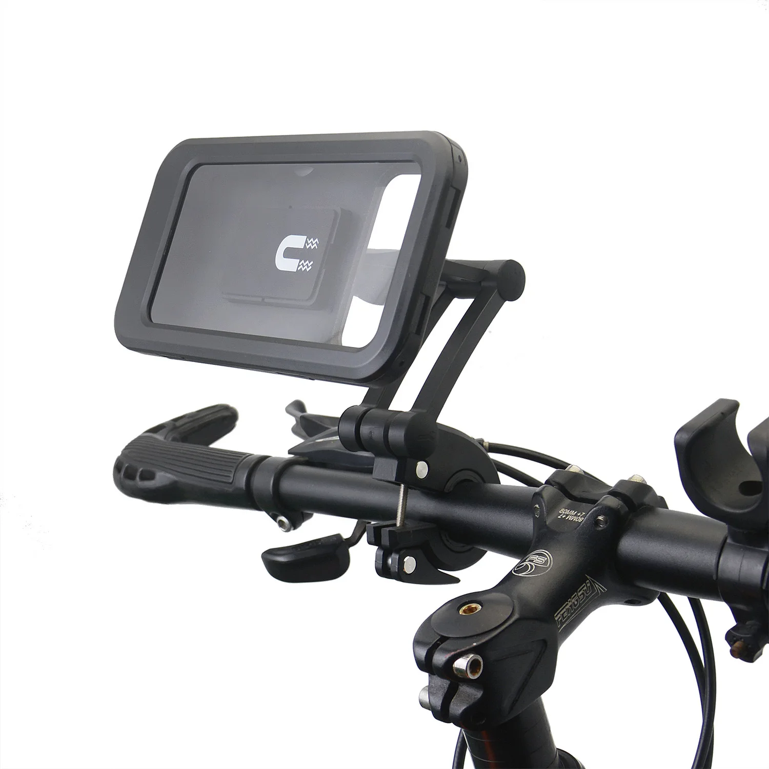 עמיד למים אופנוע אופניים לטלפון נייד בעל תמיכה אוניברסלית אופניים GPS 360 מעלות מסתובבות מתכוונן אופנוע נייד בעל