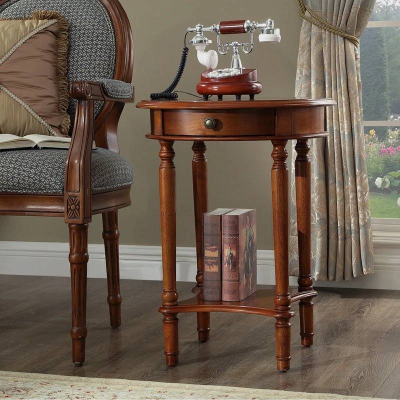 עזר עץ עיצוב שולחן קפה מינימליסטי מרפסת קטנה באמצע הסלון שולחן סלון Szafki Nocne ריהוט הבית YR50CB