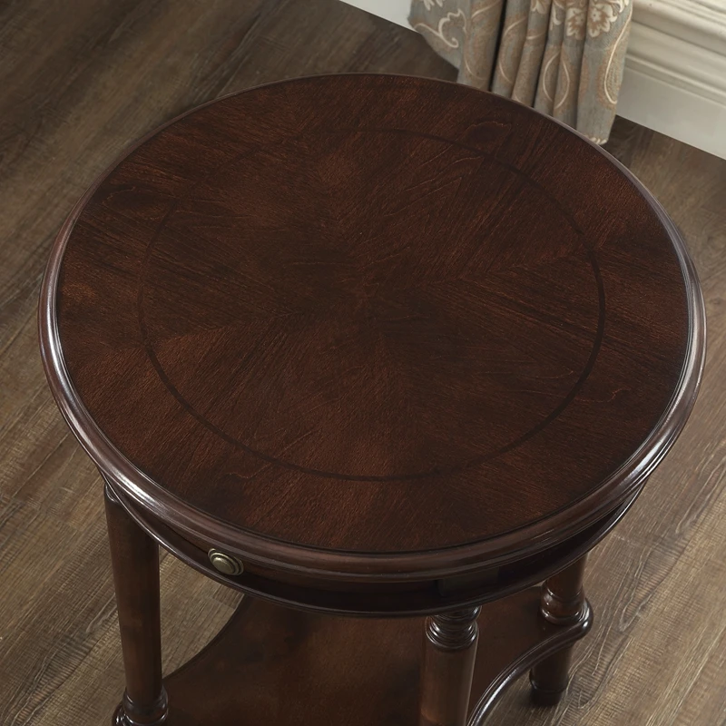 עזר עץ עיצוב שולחן קפה מינימליסטי מרפסת קטנה באמצע הסלון שולחן סלון Szafki Nocne ריהוט הבית YR50CB
