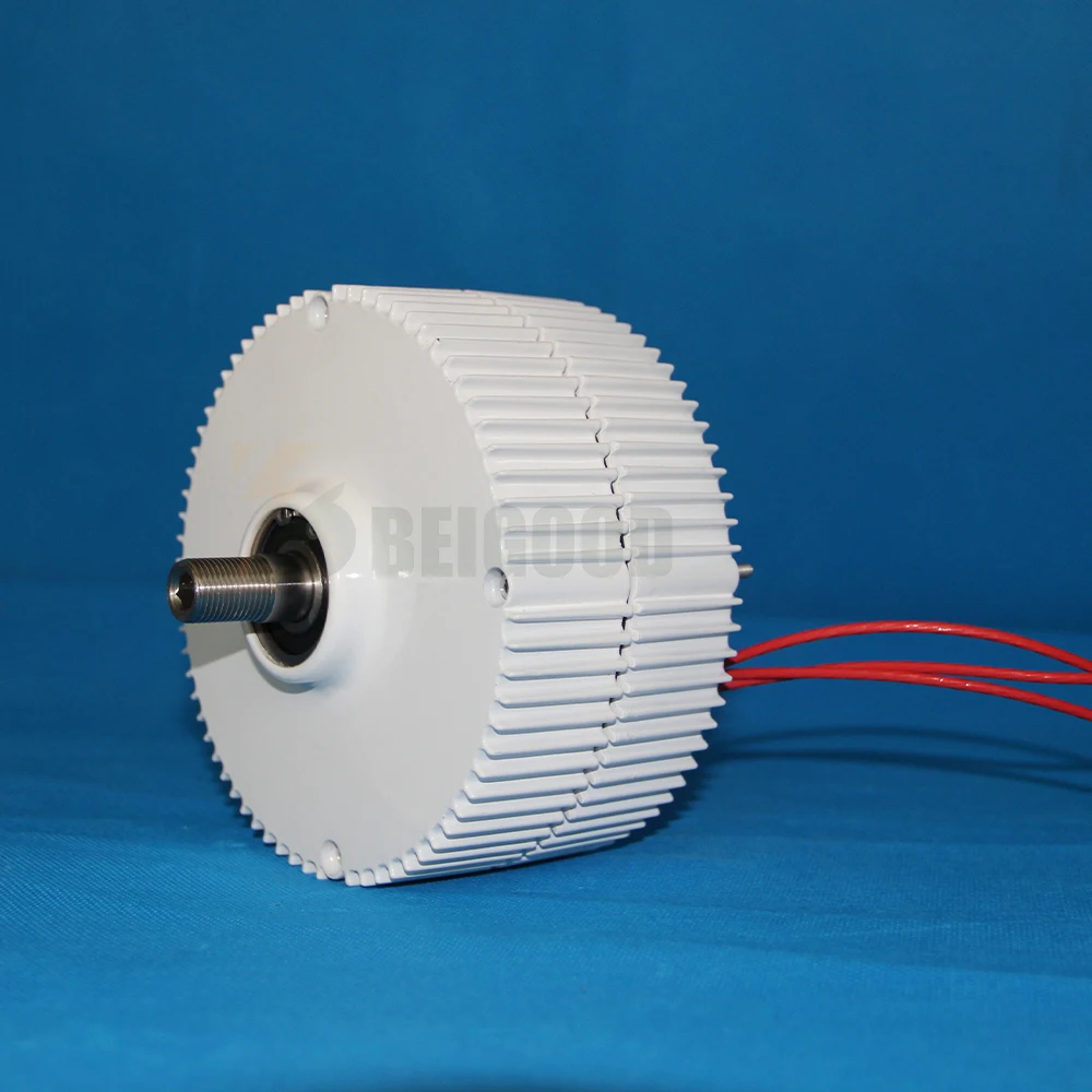 מהירות נמוכה 3000W 12V 24V 48V מגנט קבוע גנרטור AC Alternators להשתמש עבור טורבינת רוח טורבינת המים