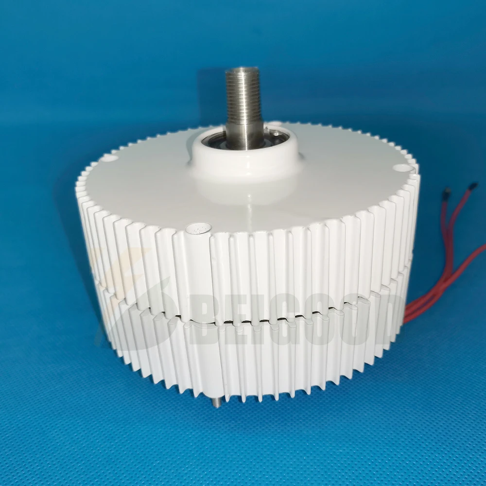 מהירות נמוכה 3000W 12V 24V 48V מגנט קבוע גנרטור AC Alternators להשתמש עבור טורבינת רוח טורבינת המים