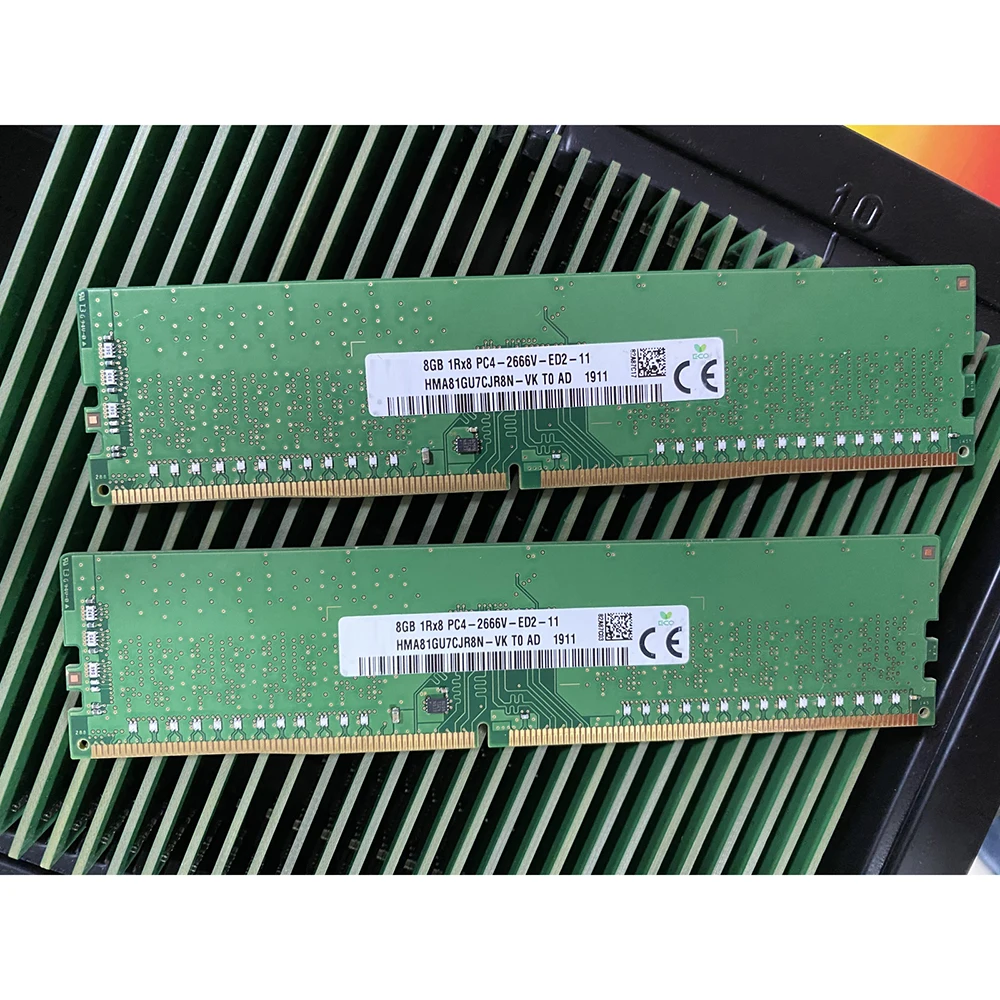 1 יח ' עבור SK Hynix RAM HMA81GU7CJR8N-VK-8G 8GB 1RX8 PC4-2666V ECC UDIMM זיכרון באיכות גבוהה ספינה מהירה