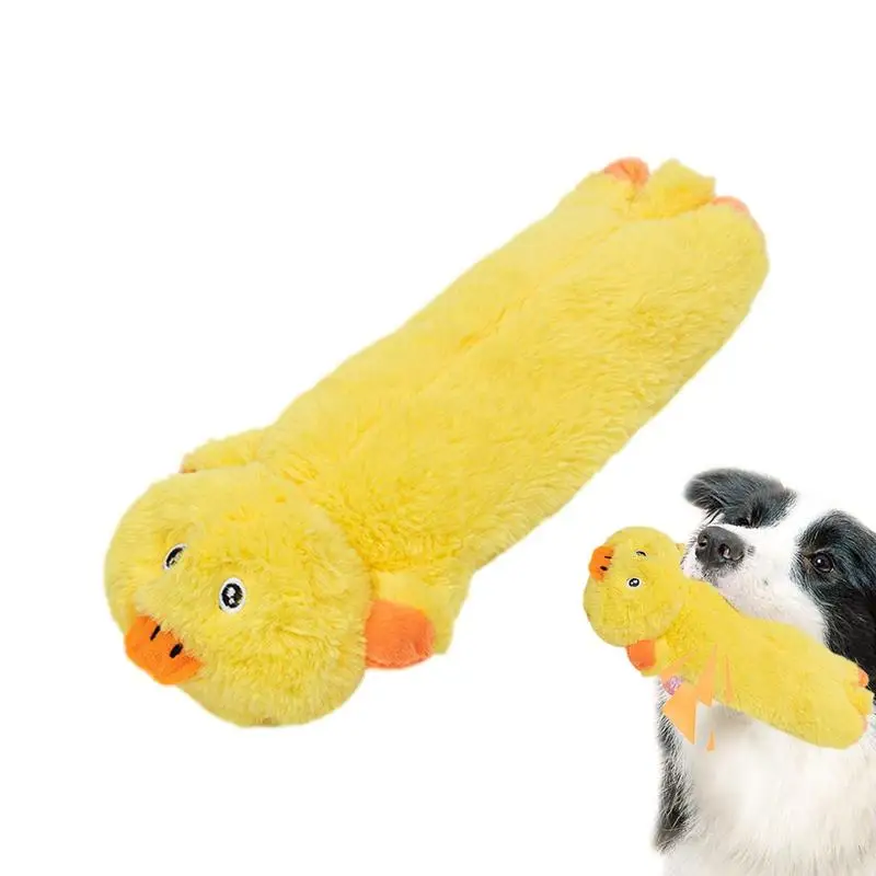 מחמד צעצועי קטיפה חיה כלב צעצוע קטיפה אינטראקטיבי עמיד המצפצף להתקמט כלב צעצוע חמוד רך כלבלב צעצוע גדול וכלבים קטנים