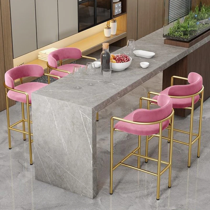 נורדי פינת אוכל בר כסאות מטבח מודרני במסעדה דלפק בר גבוה כיסאות יוקרה הקבלה Taburetes האלטים רהיטים YY50BC
