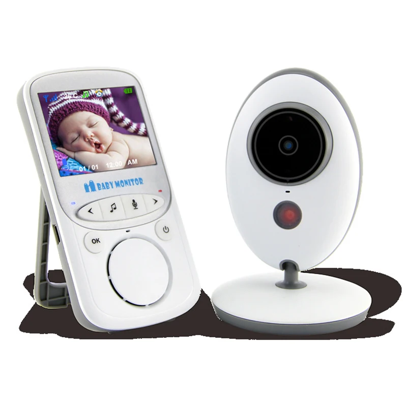 2.4 אינץ אלחוטי בייבי מוניטור אלקטרוני התינוק וידאו-כיוונית אודיו המטפלת מצלמת ראיית לילה טמפרטורה לפקח על טיפול בתינוק